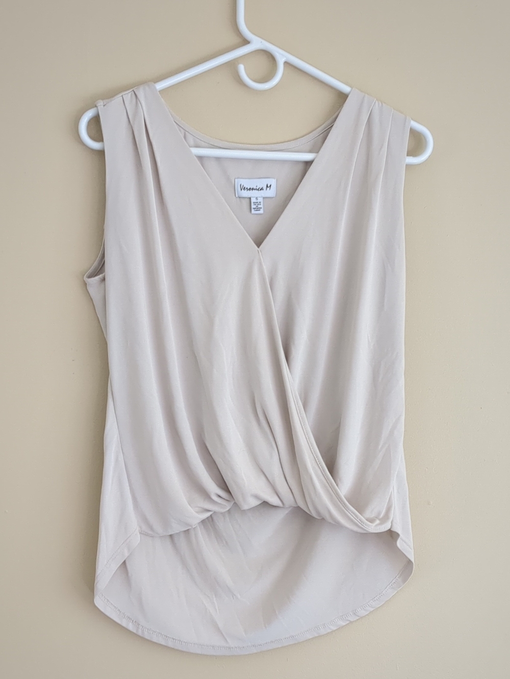 Small Veronica M. Cream Top Shirt